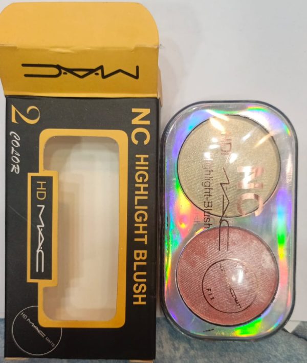 Hd Mac Nc Highlight Blush – 2 Color Matte Finish Compact | Highlight Blush Makeup For Girls