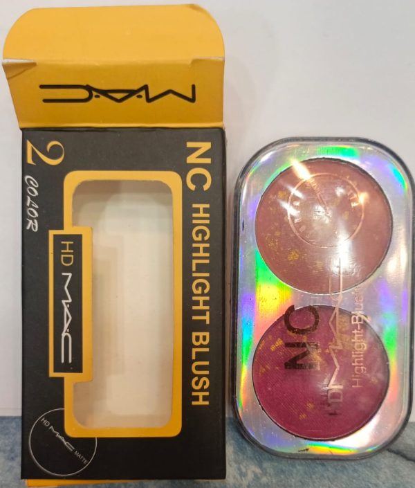 Hd Mac Nc Highlight Blush – 2 Color Matte Finish Compact | Highlight Blush Makeup For Girls