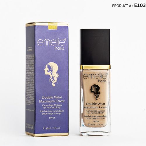 Emelie Double Wear Maximum Cover Foundation  – Face & Body