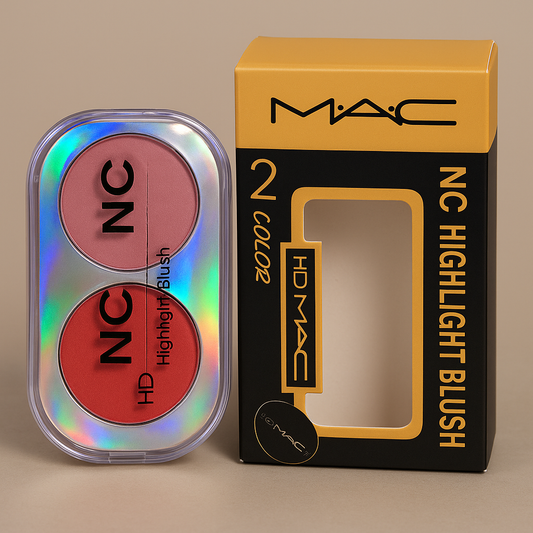 Hd Mac Nc Highlight Blush – 2 Color Matte Finish Compact | Highlight Blush Makeup For Girls